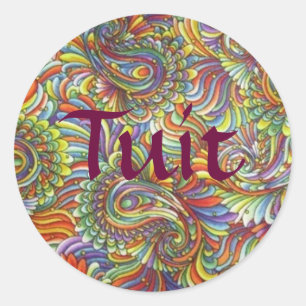 Pegatinas de Paisley Tuit