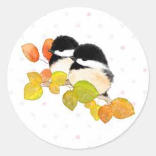 Pegatinas de pájaro de Chickadee