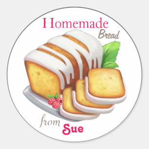 Pegatinas de pan rápido caseros personalizados
