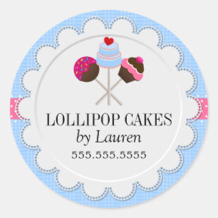 Pegatinas de panadería Cake Pops