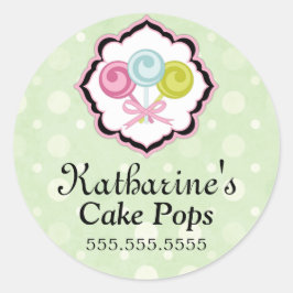 Pegatinas de panadería Cake Pops
