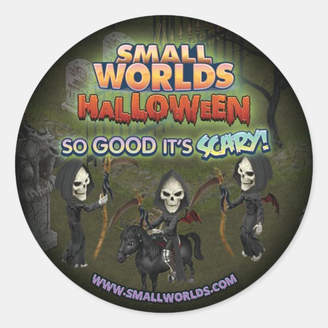 Pegatinas de pañales de la parrilla de Halloween e (Anverso)