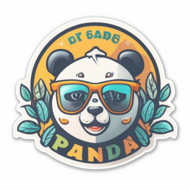 Pegatinas de Panda para la perfección del planific (Anverso)