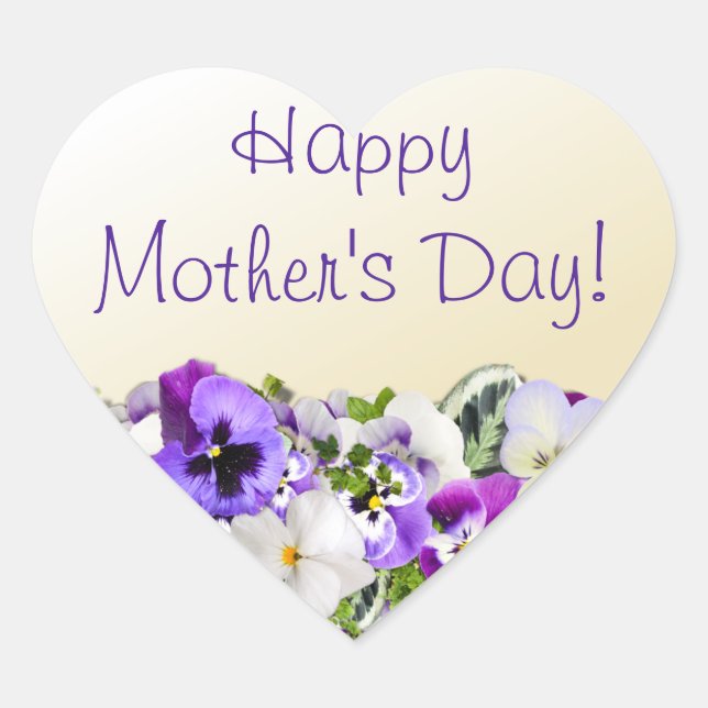 Pegatinas de Pansies (Anverso)