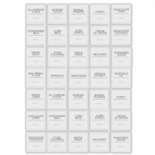 Pegatinas de Pantry Labels