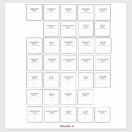 Pegatinas de Pantry Labels