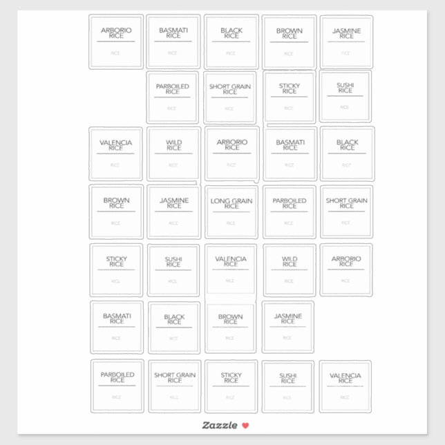 Pegatinas de Pantry Labels (Hoja)