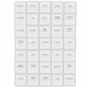 Pegatinas de Pantry Labels