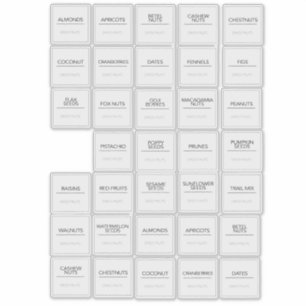 Pegatinas de Pantry Labels