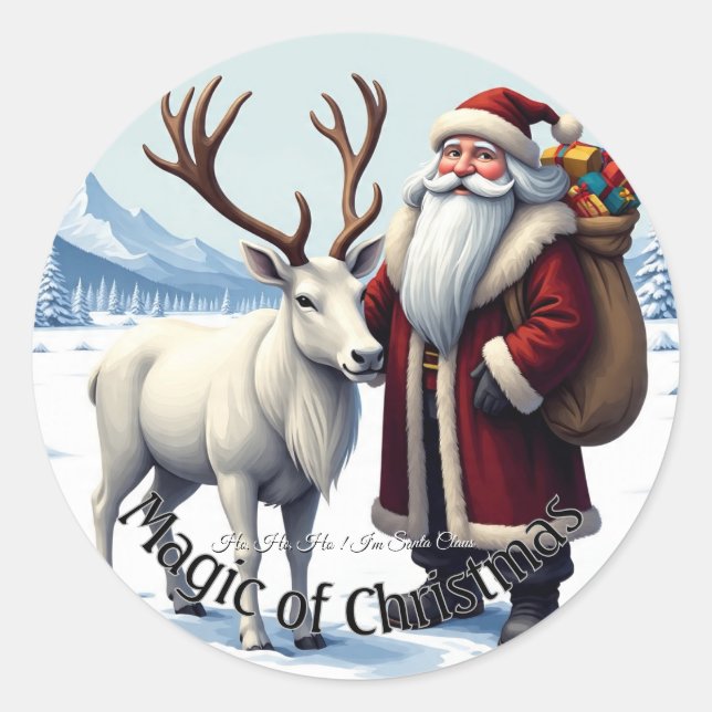 Pegatinas de Papá Noel (Anverso)