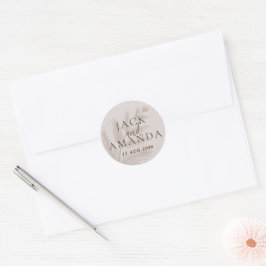 Pegatinas de papelería de Boda floral Rustic Elega