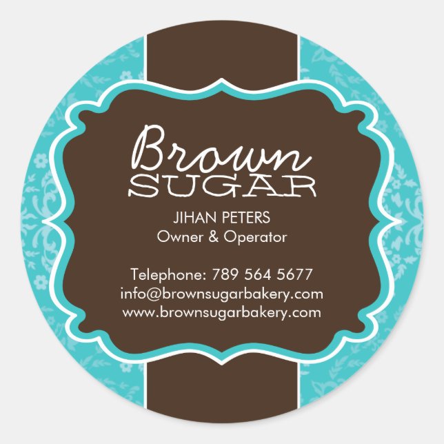 Pegatinas de paquetes de panadería (Anverso)