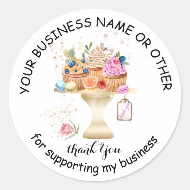 Pegatinas de paquetes de panadería (Anverso)