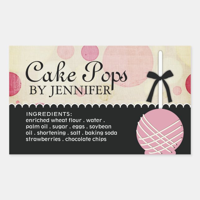 Pegatinas de paquetes de panadería moderna y capri (Anverso)