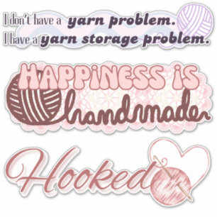 Pegatinas de parachoques crochet