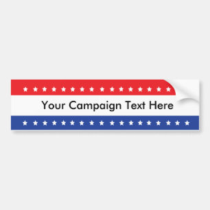 Pegatinas de parachoques de campaña para personali