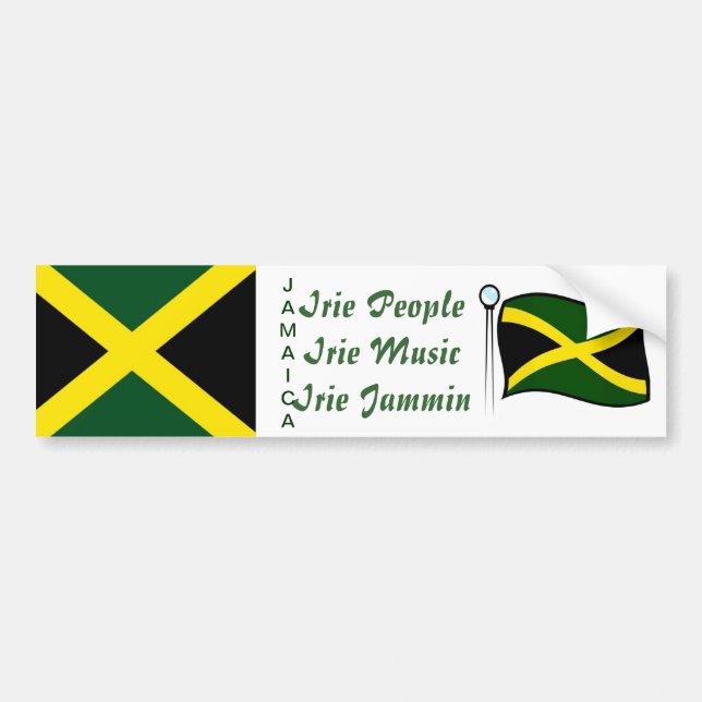 Pegatinas de parachoques de Jamaica (Frente)