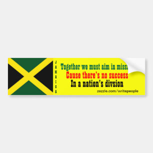 Pegatinas de parachoques de la unión de Jamaica
