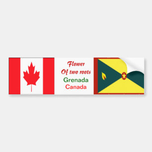 Pegatinas de parachoques granadino-canadiense