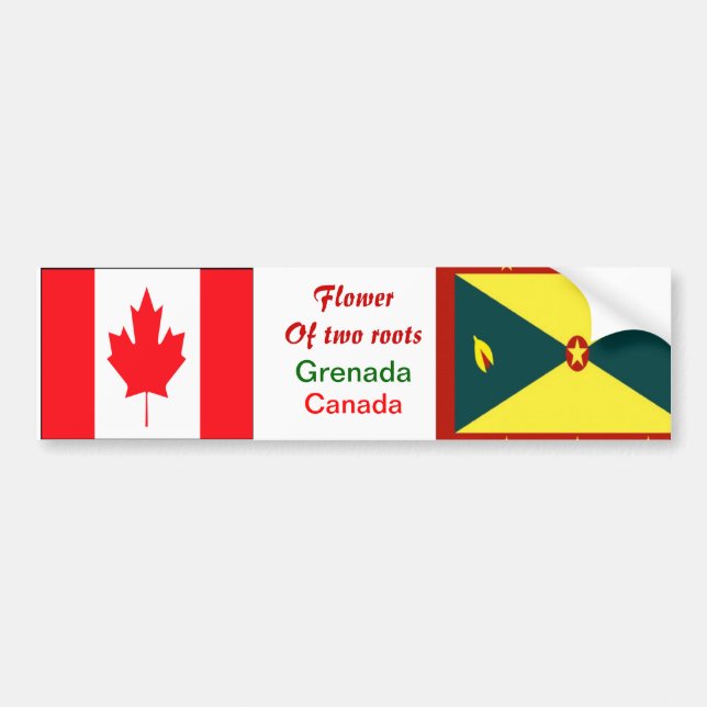 Pegatinas de parachoques granadino-canadiense (Frente)
