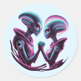Pegatinas de parejas de extranjeros