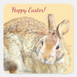 Pegatinas de Pascua con foto de Conejo Conejo Cone