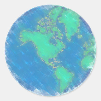 Pegatinas de Pastel Earth