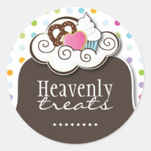 Pegatinas de pastelería decorativa