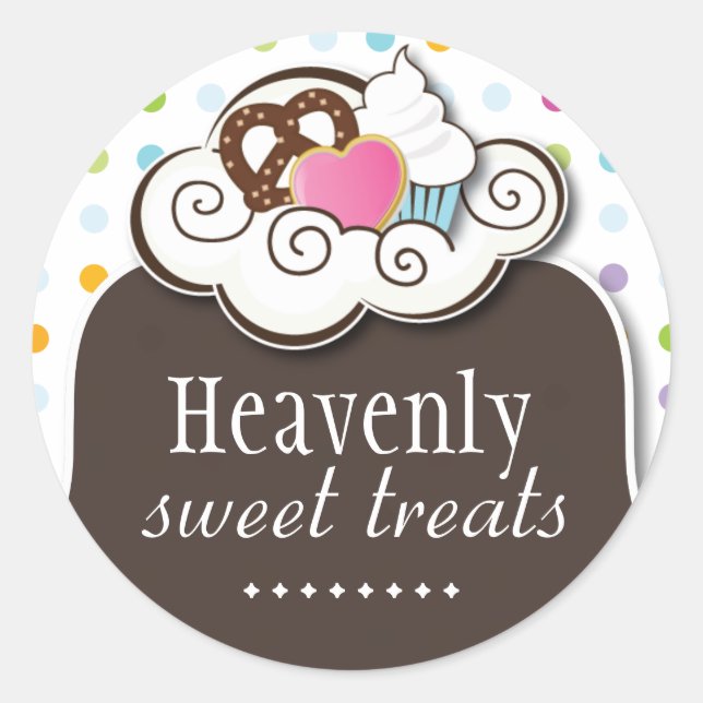 Pegatinas de pastelería decorativa - 1,5" (Anverso)
