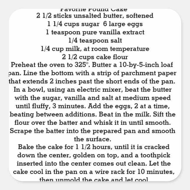 Pegatinas de pasteles favoritos de Francia (Anverso)