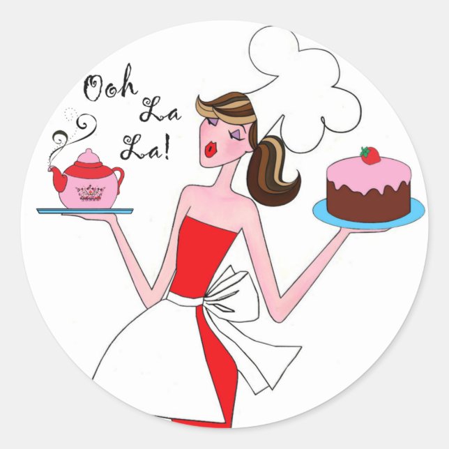 Pegatinas de Pastry Diva (Anverso)