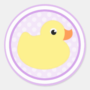 Pegatinas de pato morado