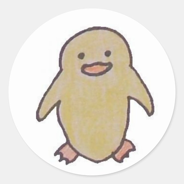 Pegatinas de pato pequeño (Anverso)