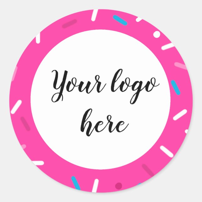 Pegatinas de patrón Sprinkle de color brillante (Anverso)