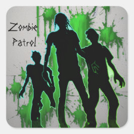 Pegatinas de patrulla zombies