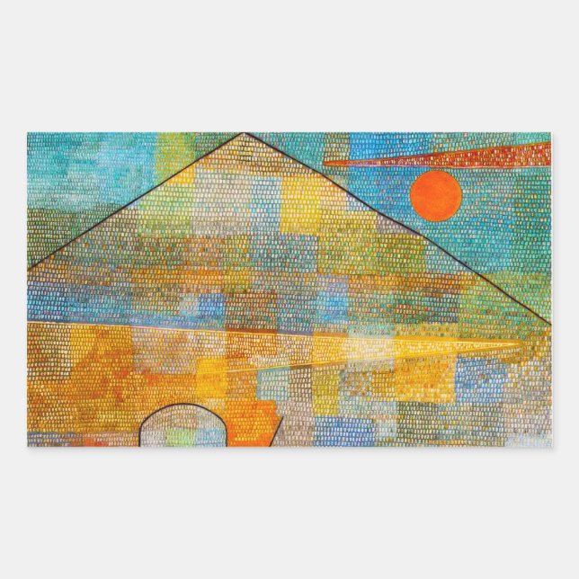 Pegatinas de Paul Klee Ad Parnassum (Anverso)