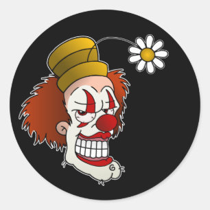 Pegatinas de payaso sonriente