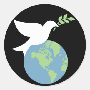 Pegatinas de Paz en la Tierra