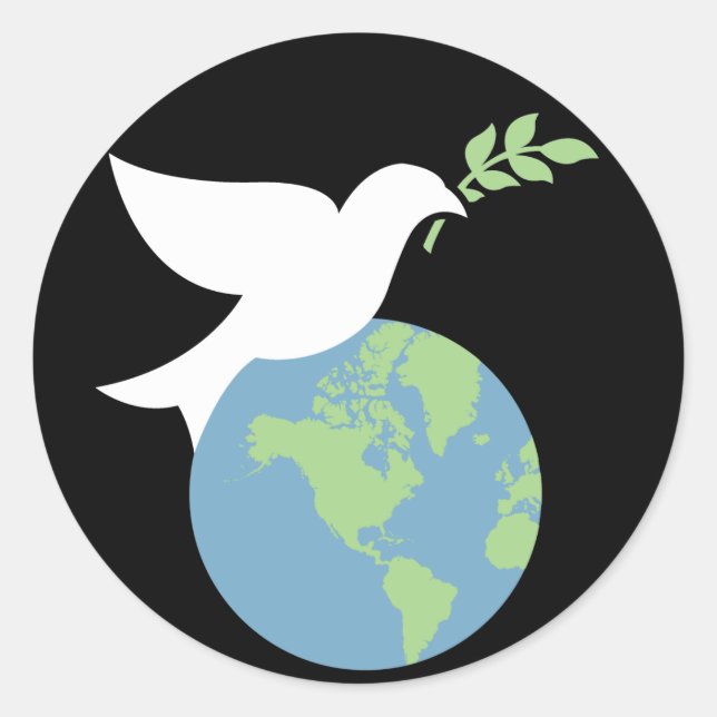 Pegatinas de Paz en la Tierra (Anverso)