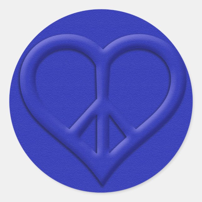 Pegatinas de Paz y Amor (Anverso)