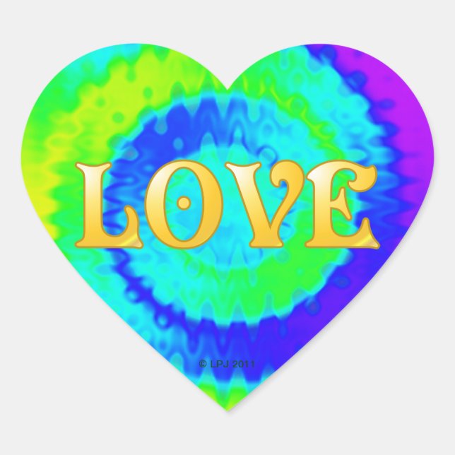 Pegatinas de Peace Heart (Anverso)