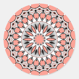 Pegatinas de Peach Mandala (Diseño 1)