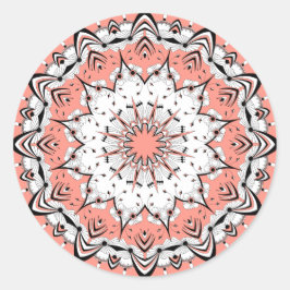 Pegatinas de Peach Mandala (Diseño 3)