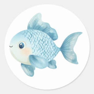 Pegatinas de peces lindos