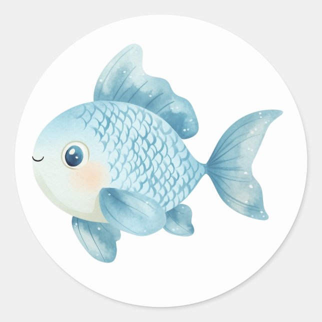 Pegatinas de peces lindos (Anverso)
