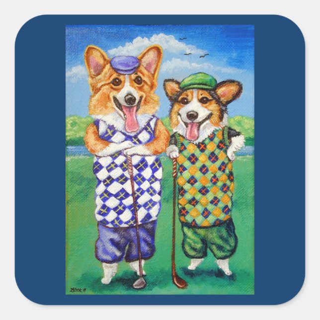 Pegatinas de Pembroke Welsh Corgi (Anverso)