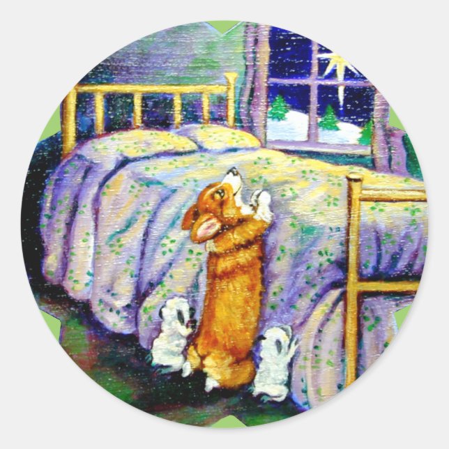 Pegatinas de Pembroke Welsh Corgi (Anverso)