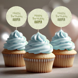 Pegatinas de Pepino en Vinagre para Cupcakes