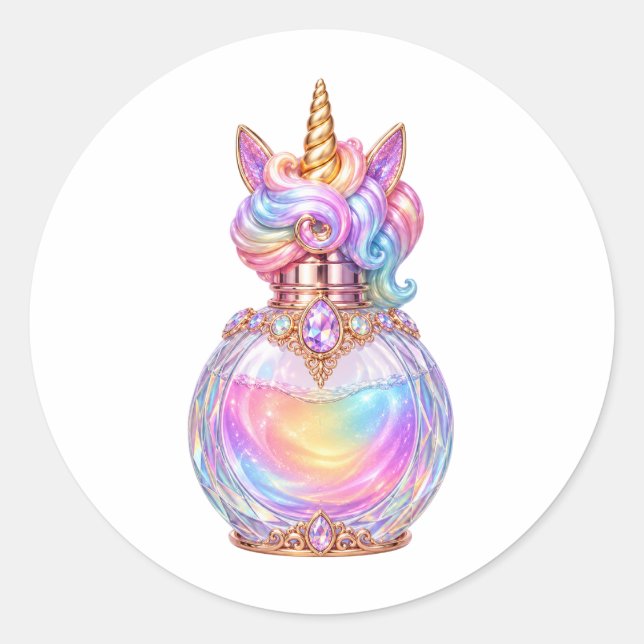 Pegatinas de perfume de unicornio (Anverso)