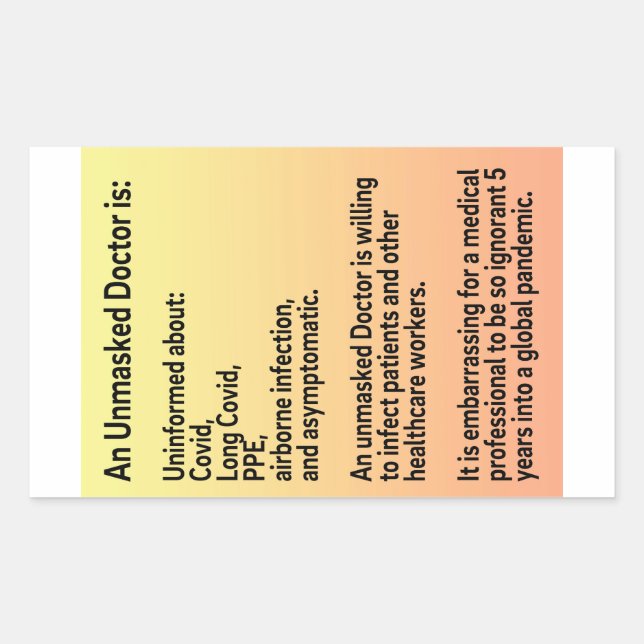 Pegatinas de periódicos informativos de Médicos de (Anverso)